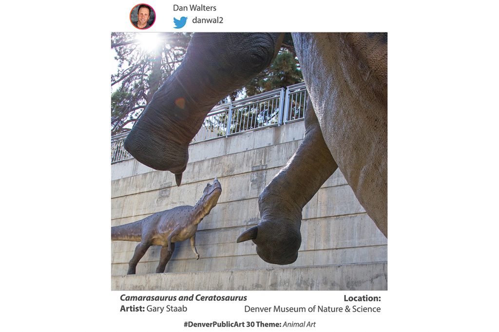 Dan Walters Camarasaurus and Ceratosaurus